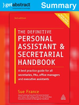 cover image of The Definitive Personal Assistant & Secretarial Handbook (Summary)